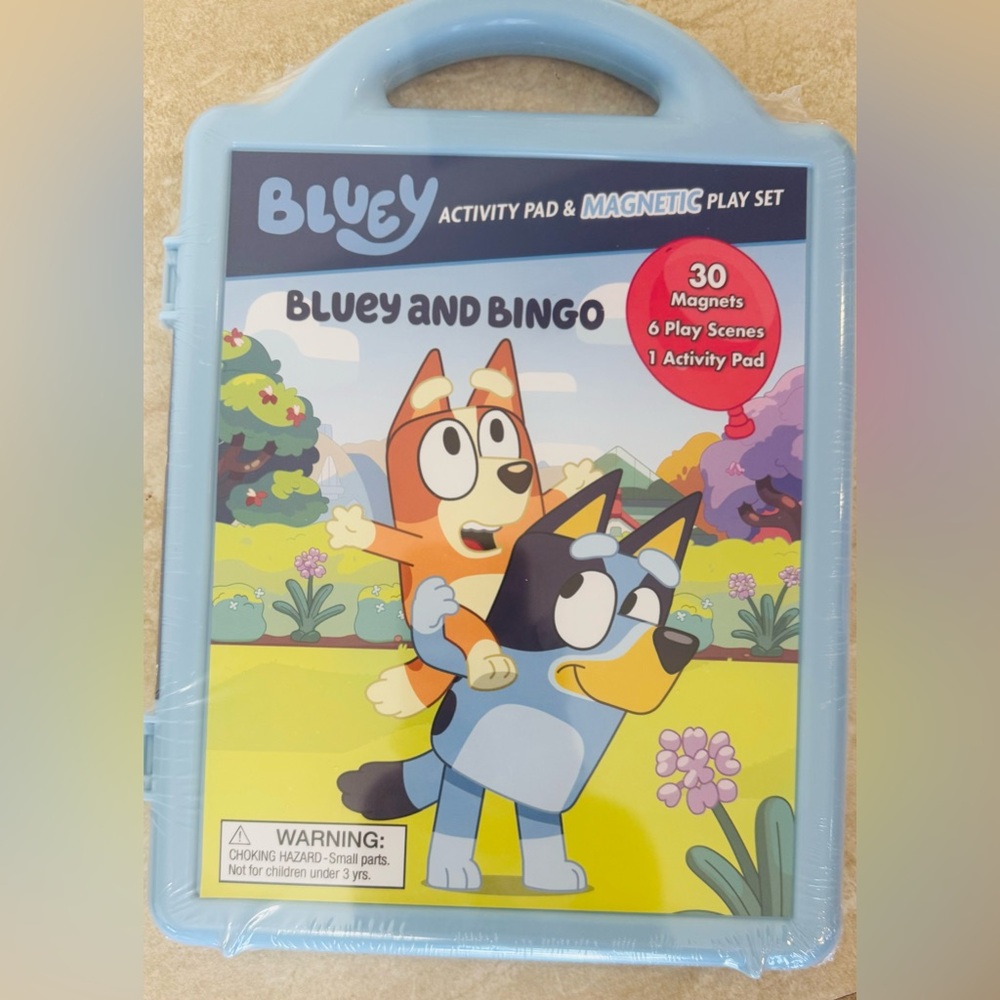 Bluey Plush, Where's Bluey Activity Book, Magnetic Play Set, Crayons, - Picture 3 of 14